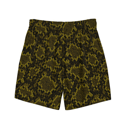 Men's Snake Skin Lined Gym Shorts