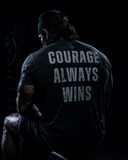 Courage Always Wins | Men's Graphic Gym T-Shirt