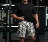 Men's Snow Woodland Camo Lined Performance Shorts